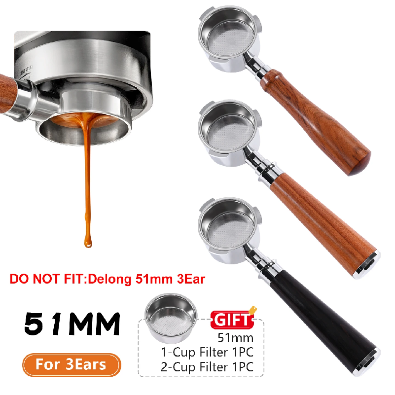 Coffee Equipment Tools - Coffee Bottomless Portafilter 51mm For Homix