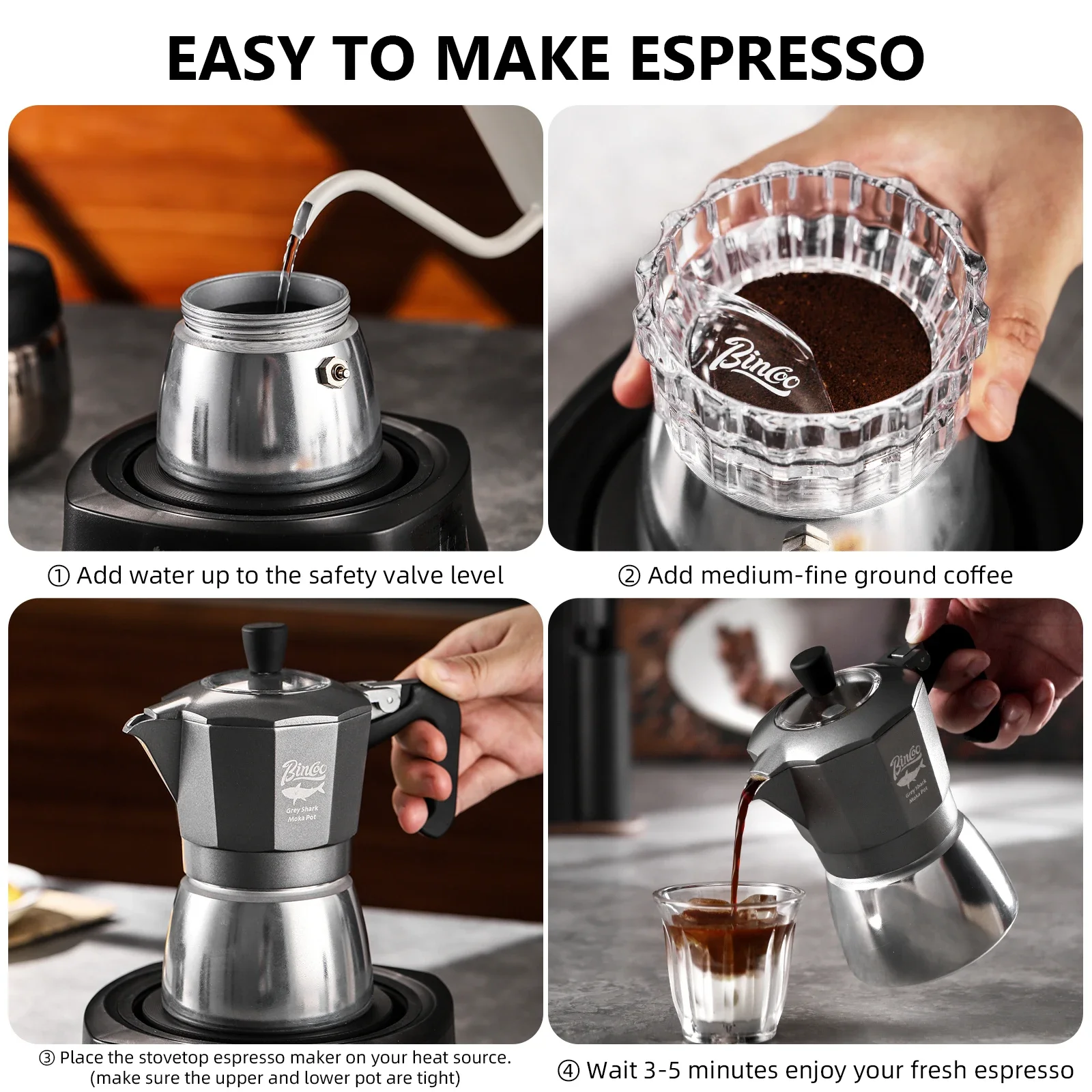 Bincoo 2 Cups Double Valve Mok - đánh giá và giá Coffee Equipment Tools