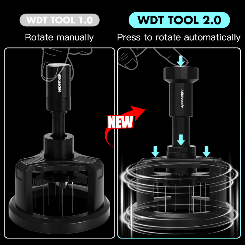 Alikisscafe WDT Tools Rotary C - đánh giá và giá Espresso Tamper Set