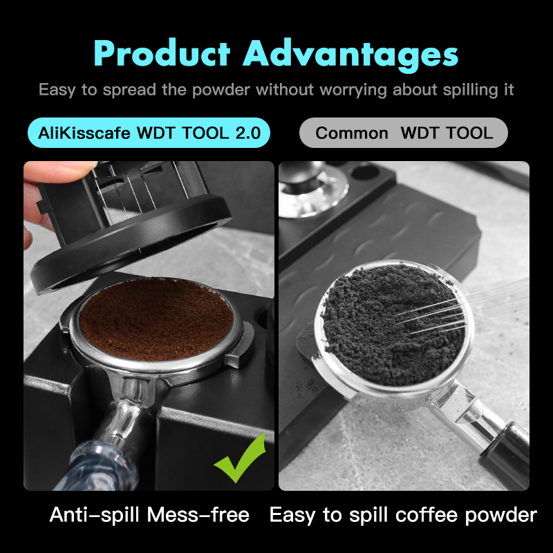 Alikisscafe WDT Tools Rotary C - đánh giá và giá Espresso Tamper Set