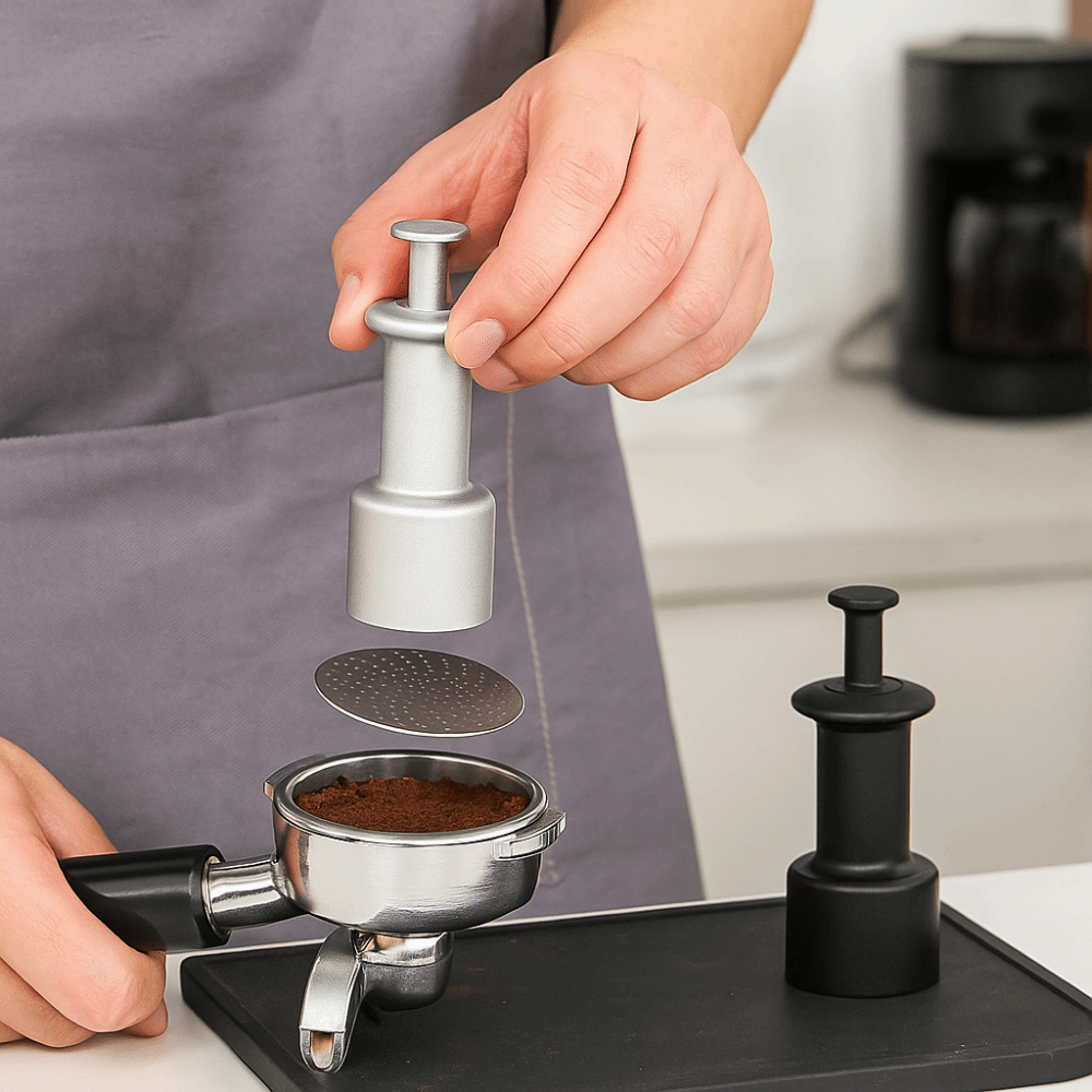 Magnetic Coffee Filter Suction - đánh giá và giá Espresso Tamper Set
