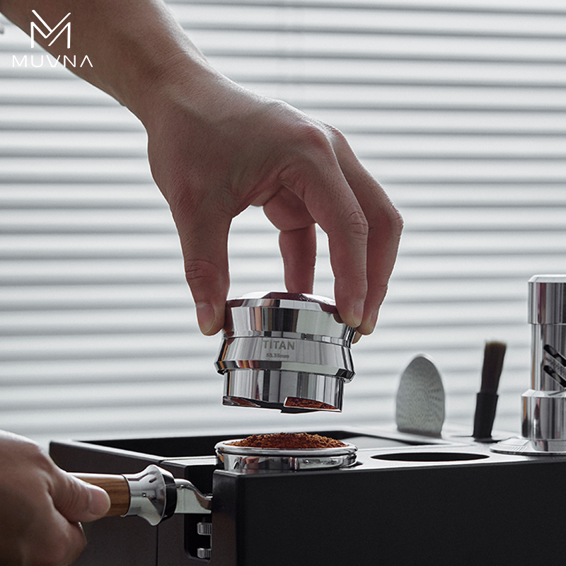 MUVNA TITAN Coffee Distributor - đánh giá và giá Espresso Tamper Set