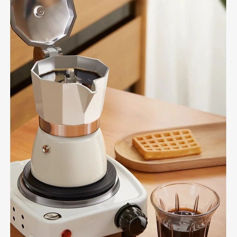 Round-bottomed Moka Pot Single - đánh giá và giá Coffee Equipment Tools